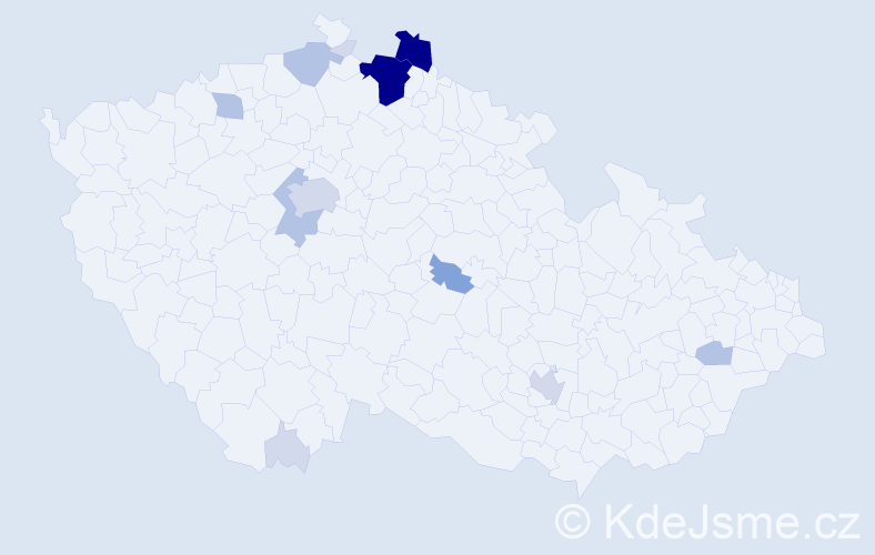 Příjmení: 'Resselová', počet výskytů 48 v celé ČR