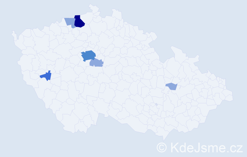 Příjmení: 'Lehr', počet výskytů 22 v celé ČR