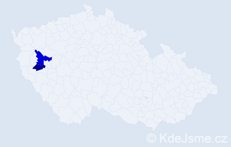 Příjmení: 'Pancuráková', počet výskytů 3 v celé ČR