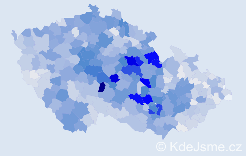 Příjmení: 'Štěpánková', počet výskytů 6686 v celé ČR