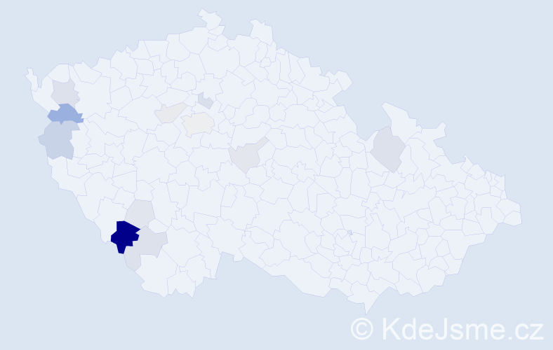 Příjmení: 'Drabeš', počet výskytů 29 v celé ČR