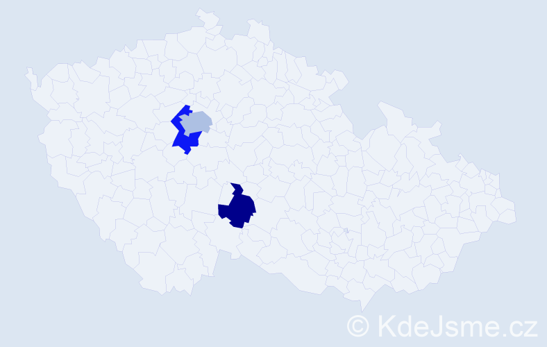 Příjmení: 'Fauserová', počet výskytů 9 v celé ČR