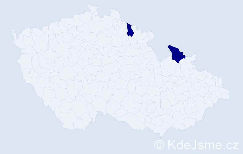 Příjmení: 'Kirjakovský', počet výskytů 4 v celé ČR
