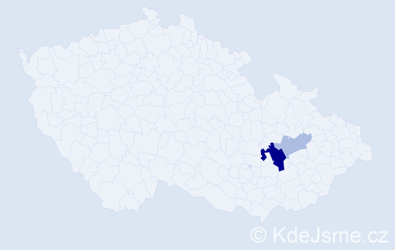 Příjmení: 'Lobodassová', počet výskytů 6 v celé ČR
