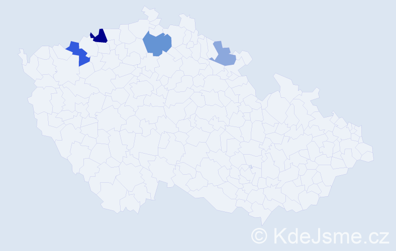 Příjmení: 'Kawycz', počet výskytů 8 v celé ČR