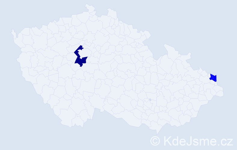 Příjmení: 'Koltoková', počet výskytů 4 v celé ČR