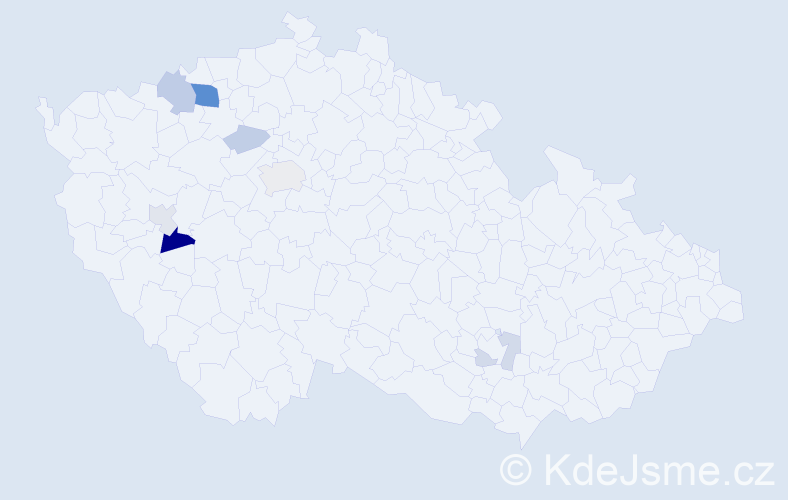 Příjmení: 'Kurach', počet výskytů 18 v celé ČR