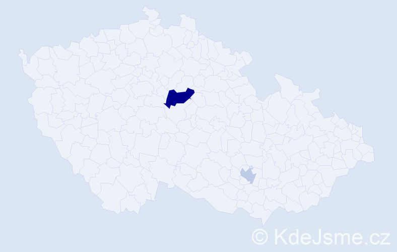 Příjmení: 'Szlendak', počet výskytů 4 v celé ČR