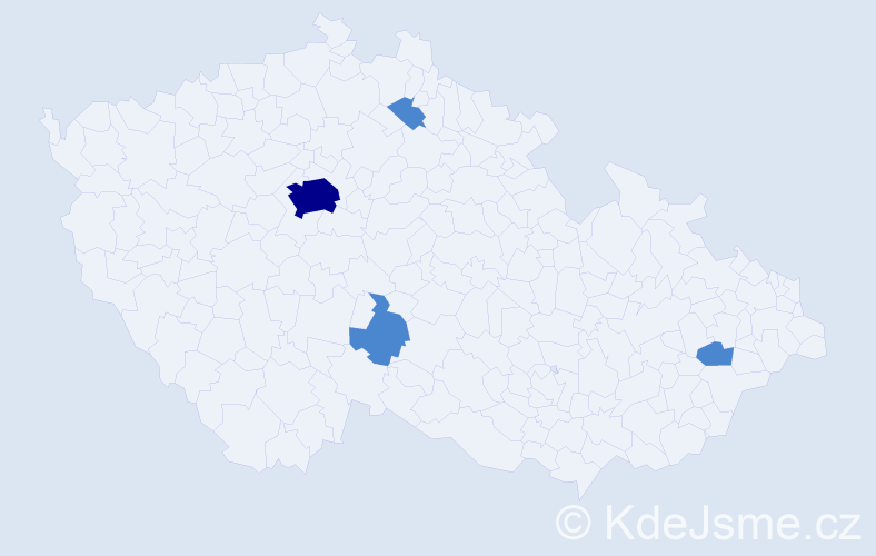 Příjmení: 'Ivanytskyy', počet výskytů 6 v celé ČR