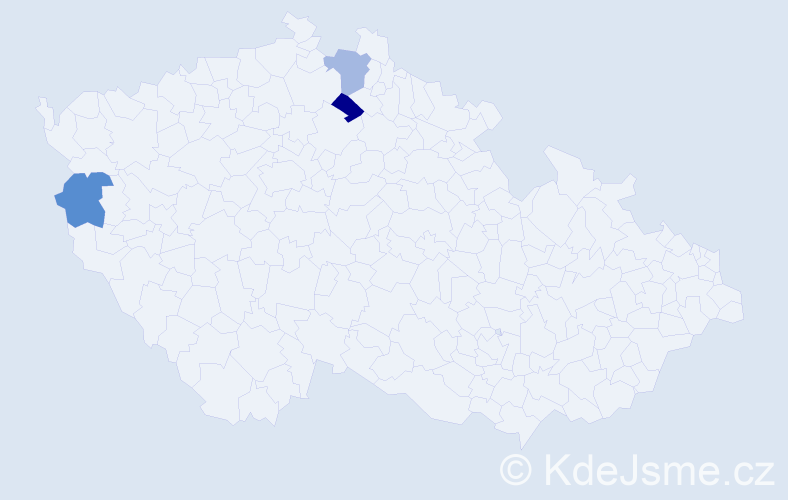 Příjmení: 'Gavrylko', počet výskytů 3 v celé ČR