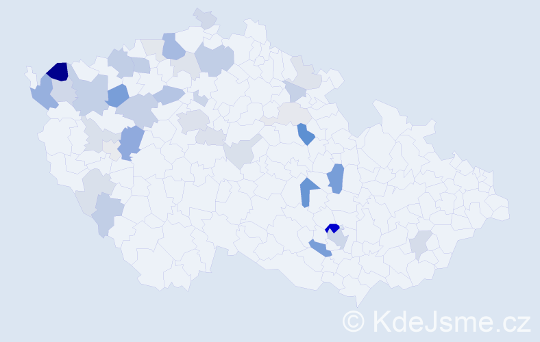 Příjmení: 'Sattlerová', počet výskytů 95 v celé ČR
