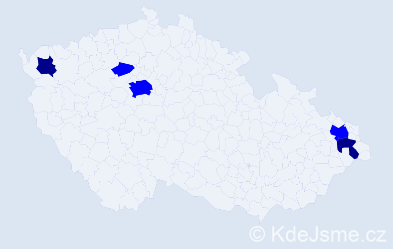 Příjmení: 'Neuhybl', počet výskytů 7 v celé ČR