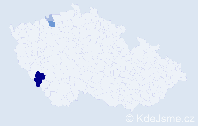 Příjmení: 'Kononovová', počet výskytů 9 v celé ČR