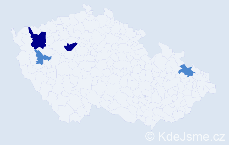 Příjmení: 'Filipcsik', počet výskytů 8 v celé ČR