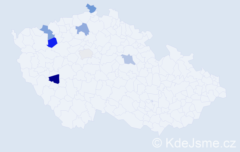 Příjmení: 'Rennet', počet výskytů 7 v celé ČR
