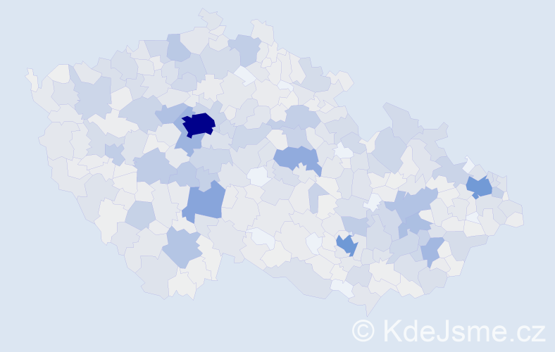 Příjmení: 'Mrázek', počet výskytů 3508 v celé ČR