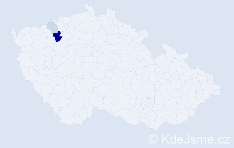 Příjmení: 'Kyjacová', počet výskytů 6 v celé ČR