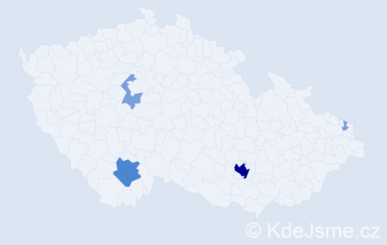Příjmení: 'Ihm', počet výskytů 14 v celé ČR