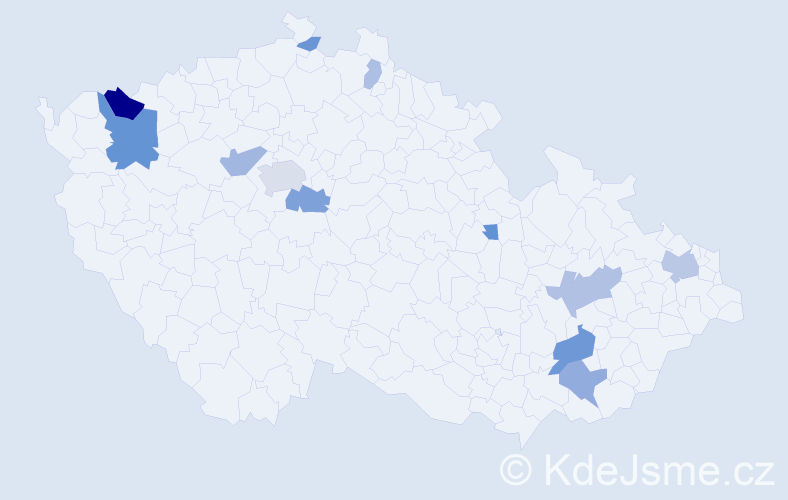 Příjmení: 'Papánek', počet výskytů 29 v celé ČR