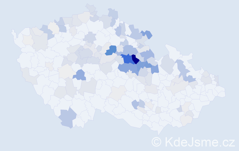 Příjmení: 'Jirout', počet výskytů 577 v celé ČR