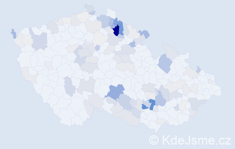 Příjmení: 'Kousalová', počet výskytů 401 v celé ČR