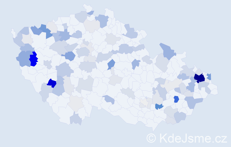 Příjmení: 'Leško', počet výskytů 334 v celé ČR
