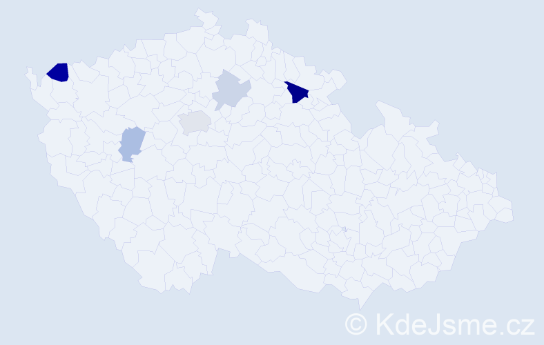 Příjmení: 'Funfera', počet výskytů 11 v celé ČR