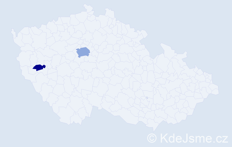 Příjmení: 'Avramovič', počet výskytů 7 v celé ČR