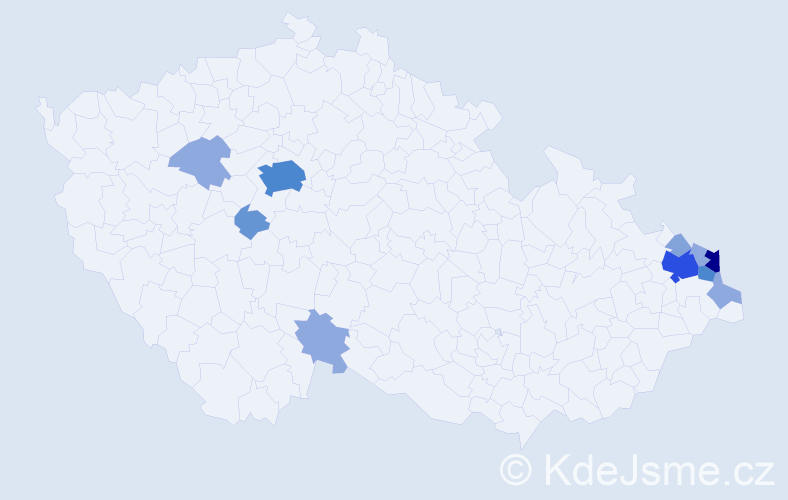 Příjmení: 'Piecha', počet výskytů 32 v celé ČR