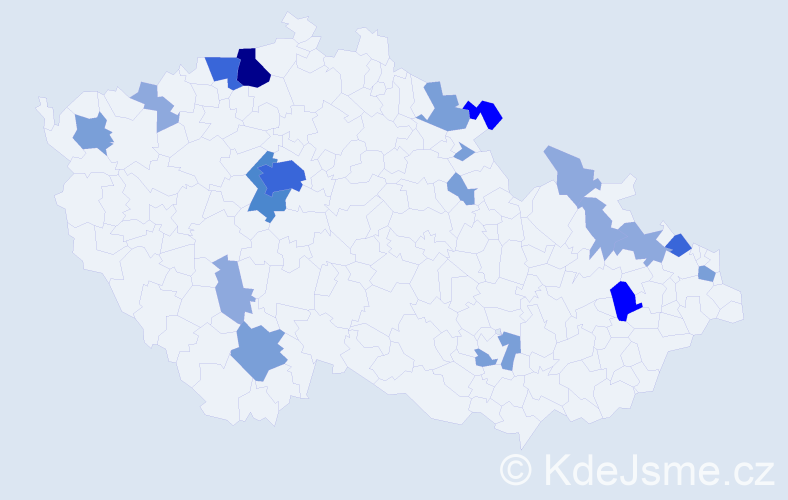 Příjmení: 'Bartschová', počet výskytů 51 v celé ČR