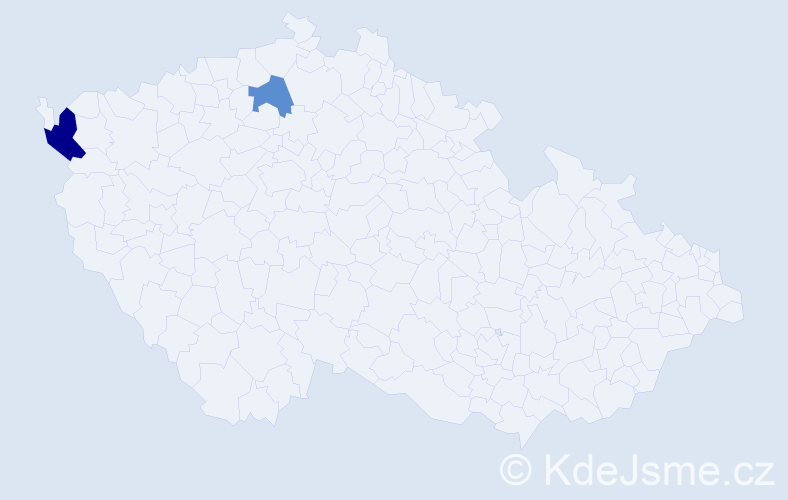 Příjmení: 'Pychynski', počet výskytů 3 v celé ČR