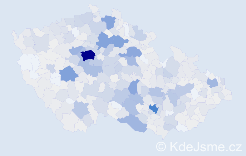 Příjmení: 'Havelka', počet výskytů 3559 v celé ČR