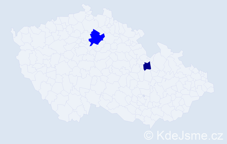 Příjmení: 'Mackiewicz', počet výskytů 3 v celé ČR