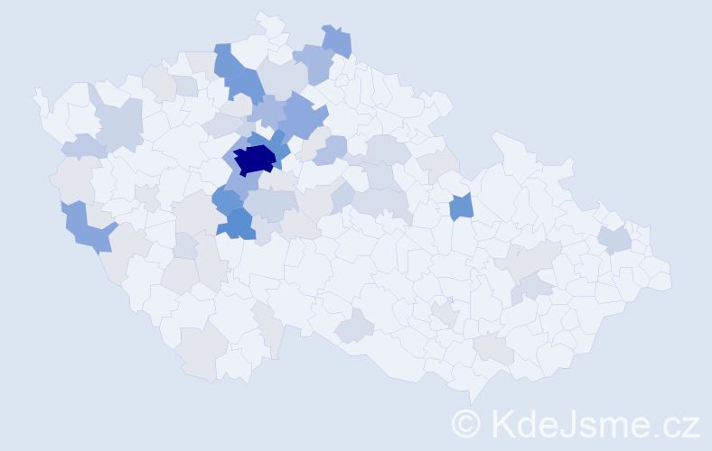 Příjmení: 'Budka', počet výskytů 233 v celé ČR