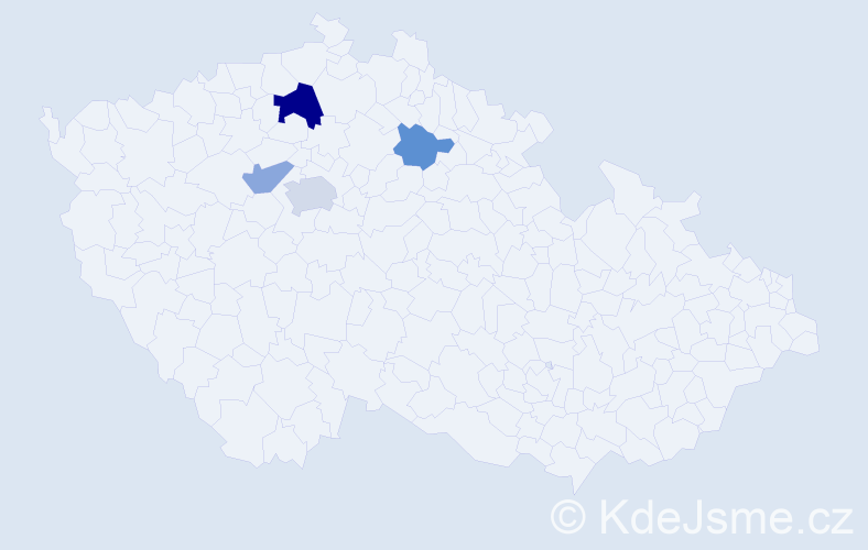 Příjmení: 'Libjak', počet výskytů 7 v celé ČR