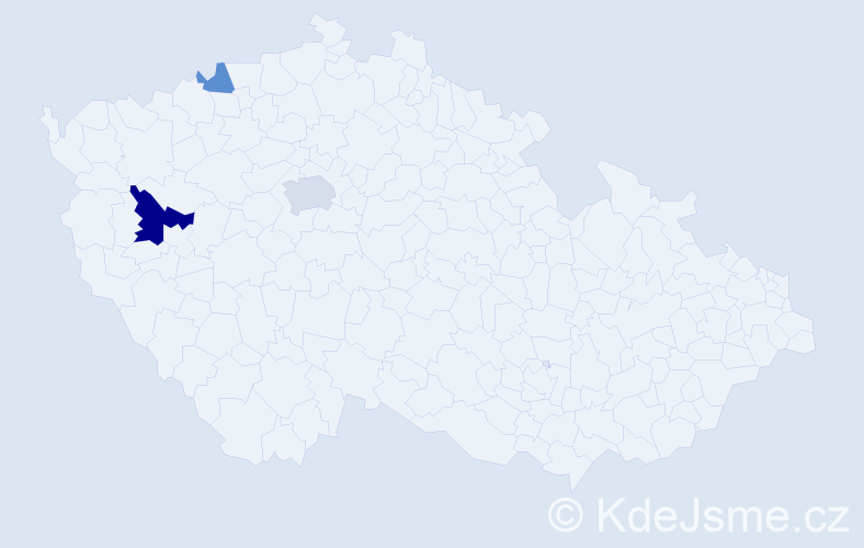 Příjmení: 'Sklenárik', počet výskytů 6 v celé ČR