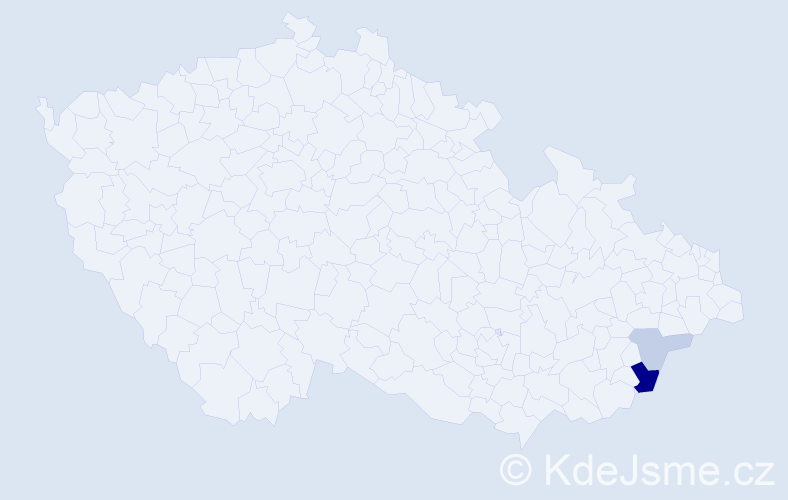 Příjmení: 'Čurečková', počet výskytů 12 v celé ČR