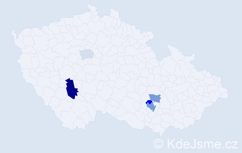 Příjmení: 'Saida', počet výskytů 11 v celé ČR