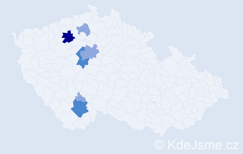 Příjmení: 'Gebeltová', počet výskytů 16 v celé ČR