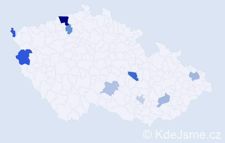 Příjmení: 'Leličová', počet výskytů 20 v celé ČR