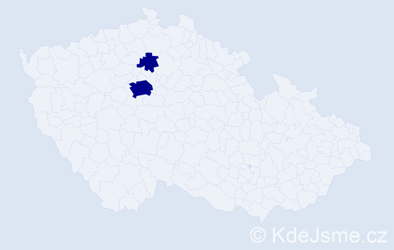 Příjmení: 'Čerepaninec', počet výskytů 2 v celé ČR