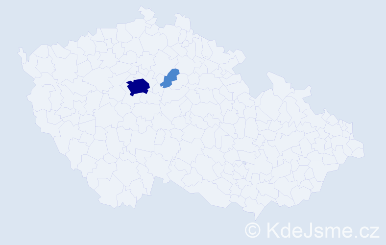 Příjmení: 'Pensdorf', počet výskytů 4 v celé ČR