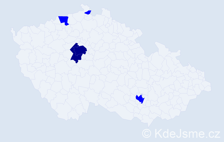 Příjmení: 'Ufimtsev', počet výskytů 7 v celé ČR