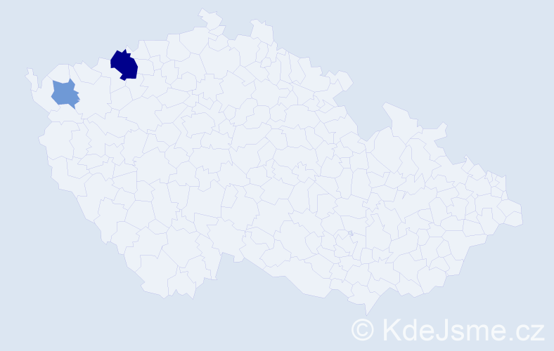 Příjmení: 'Candu', počet výskytů 4 v celé ČR