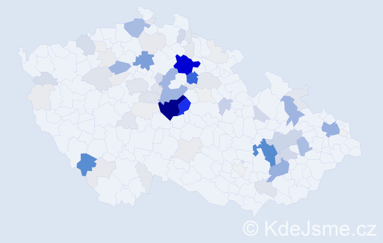 Příjmení: 'Čureja', počet výskytů 488 v celé ČR