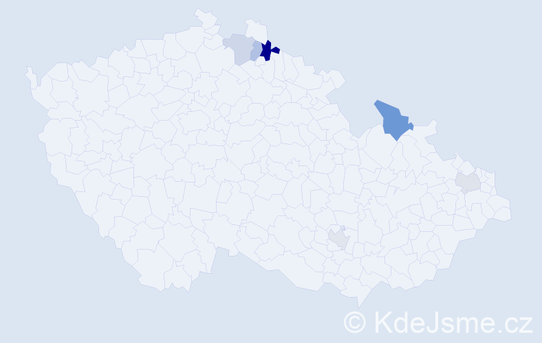 Příjmení: 'Pavlidisová', počet výskytů 9 v celé ČR