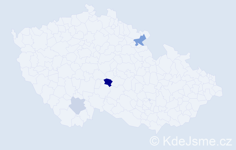 Příjmení: 'Sidorenková', počet výskytů 5 v celé ČR