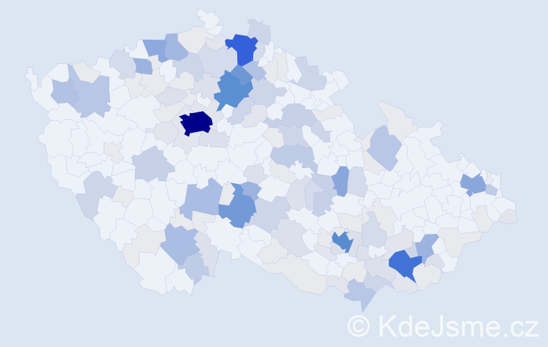 Příjmení: 'Maděrová', počet výskytů 620 v celé ČR