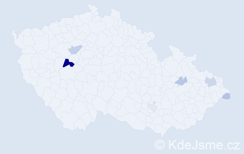 Příjmení: 'Kramáriková', počet výskytů 22 v celé ČR