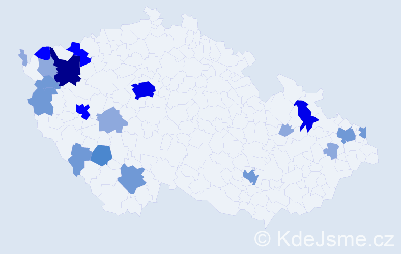 Příjmení: 'Seitz', počet výskytů 50 v celé ČR